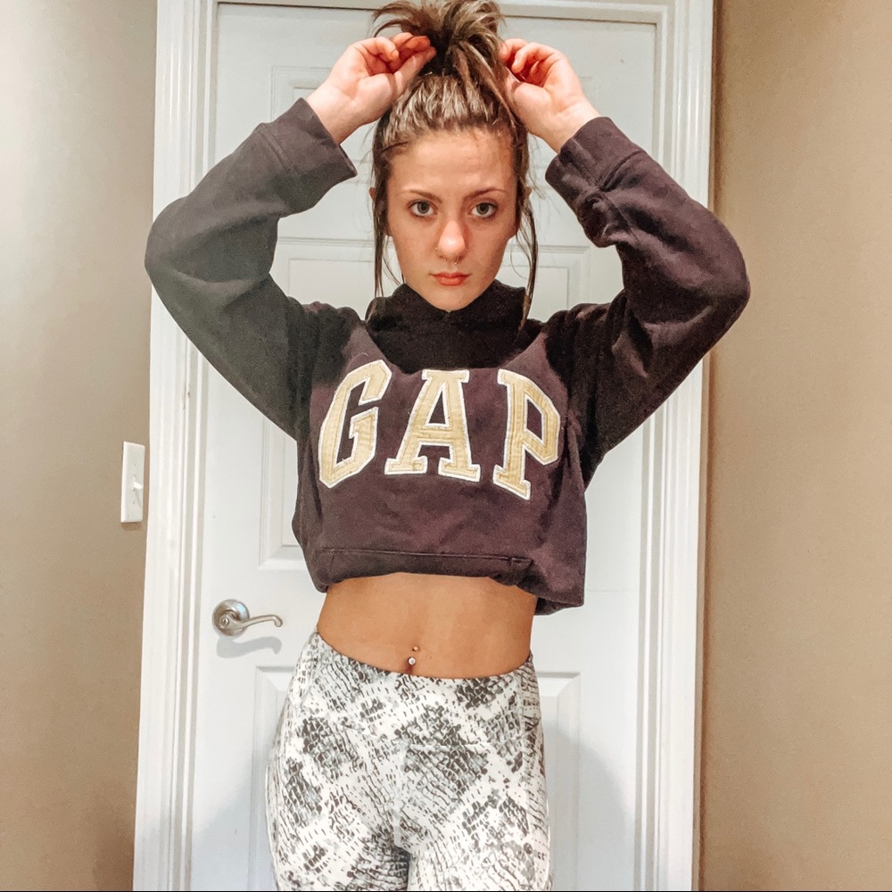 gap navy blue hoodie